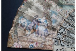 Les quatre saisons, éventail vers 1750-60