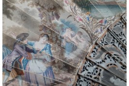 Les quatre saisons, éventail vers 1750-60