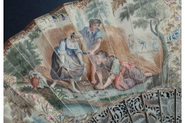 Les quatre saisons, éventail vers 1750-60