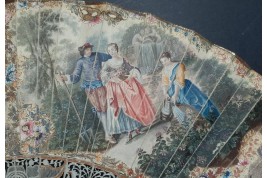 Les quatre saisons, éventail vers 1750-60