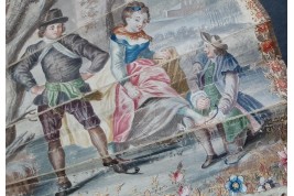 Les quatre saisons, éventail vers 1750-60