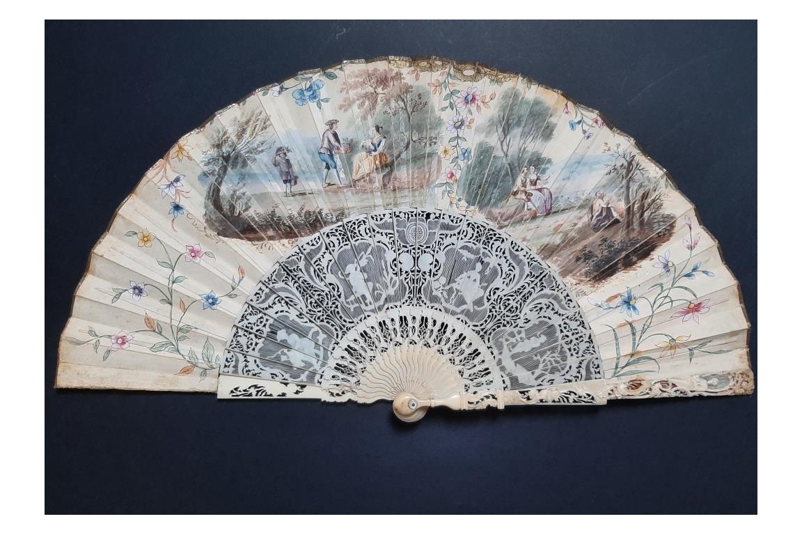 The four seasons, fan circa 1750-60