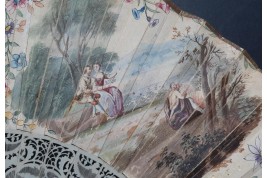 Les quatre saisons, éventail vers 1750-60