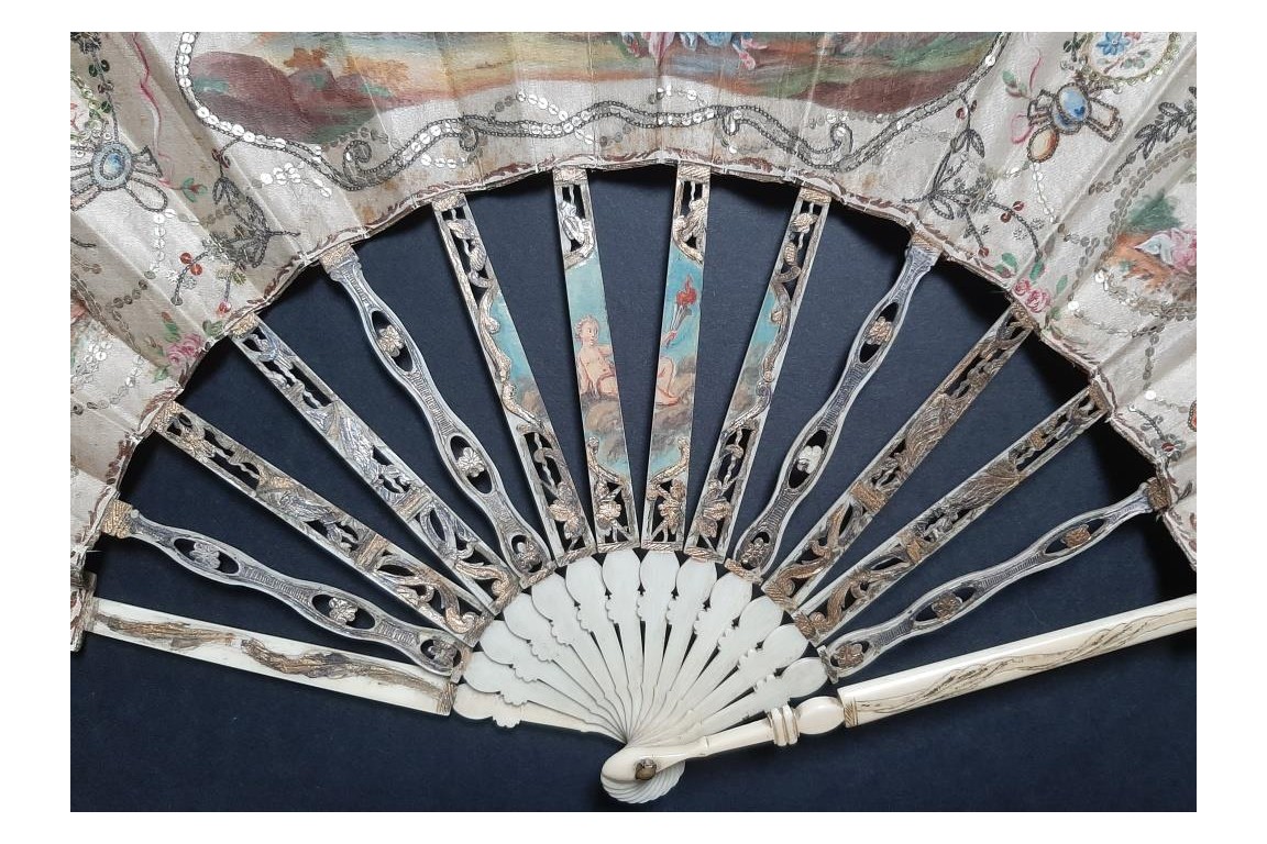 The Love Clock, fan circa 1780