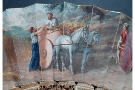 Wheat harvest time, early 20th century fan