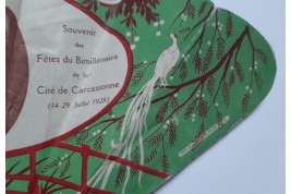 Commemorative fan, Carcassonne's bimillennial celebrations in 1928