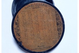 The year 1835, calendar snuffbox