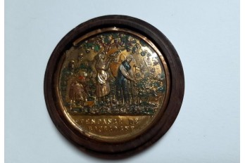 Harvest time, box with Compigné ? 19th century