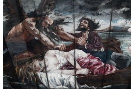 Retenir la mort, éventail fin XIXème siècle
