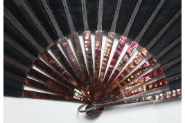 Holding back death, late 19th century fan