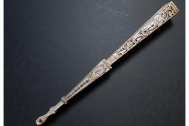 Le temps des moissons, éventail vers 1850-60