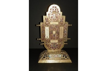 Porte-courrier calendrier de bureau, Alfonse Giroux, Second Empire