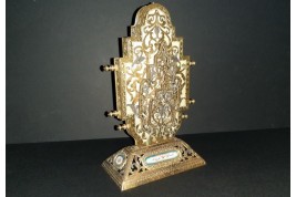 Desk calendar and mail holder, Alfonse Giroux, Second Empire