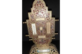 Desk calendar and mail holder, Alfonse Giroux, Second Empire