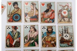 Les quatre continents, jeu de cartes, 1880-1906