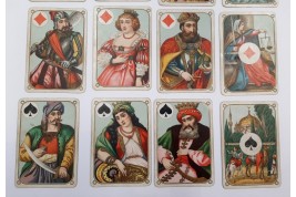 Les quatre continents, jeu de cartes, 1880-1906