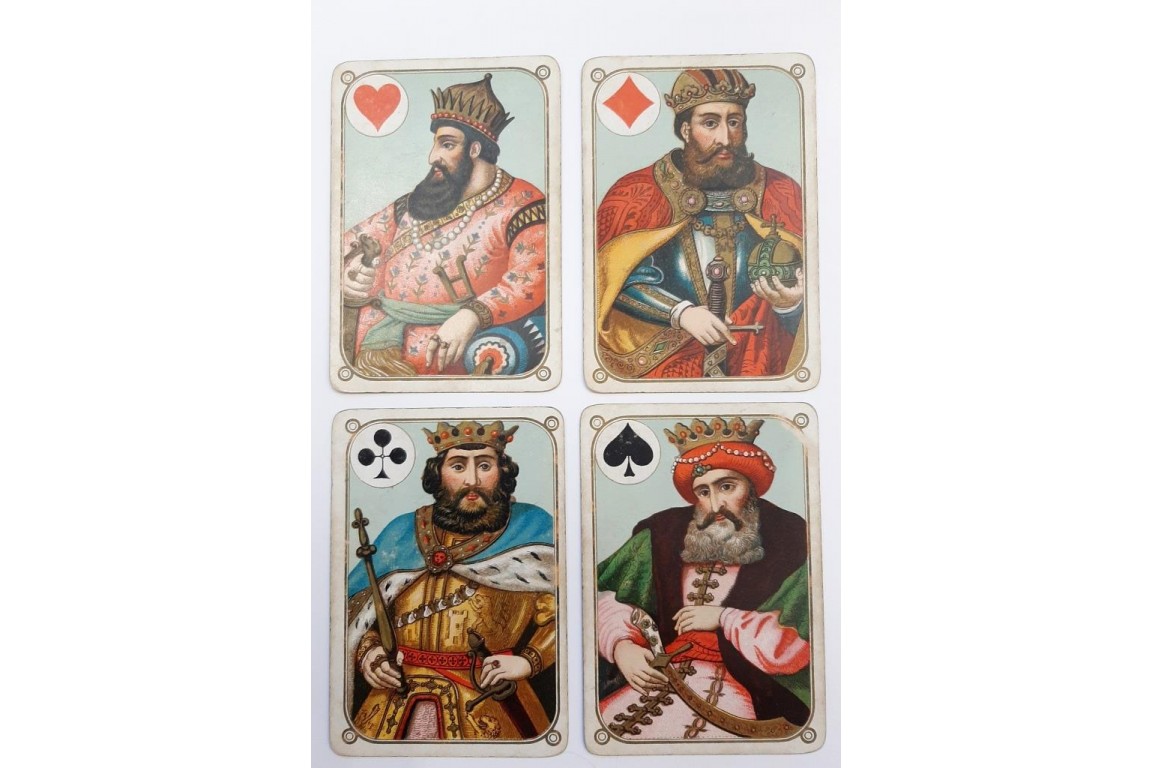 Les quatre continents, jeu de cartes, 1880-1906