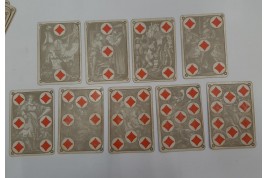 Les quatre continents, jeu de cartes, 1880-1906
