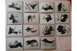 Ombres chinoises, shadowgraphy game, circa 1860