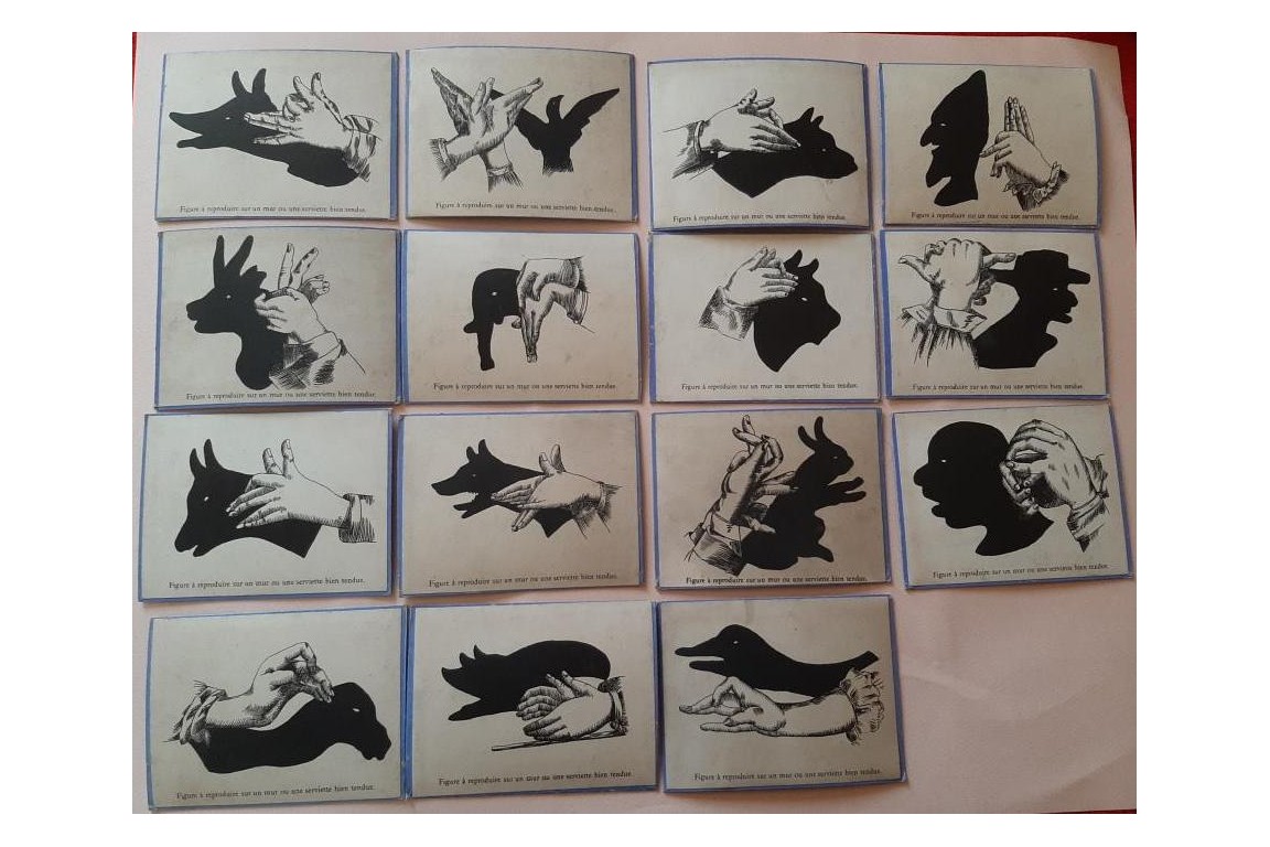 Ombres chinoises, shadowgraphy game, circa 1860