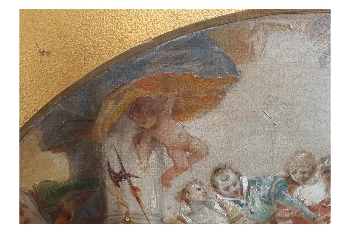 Ball and concert, paintings circa 1860