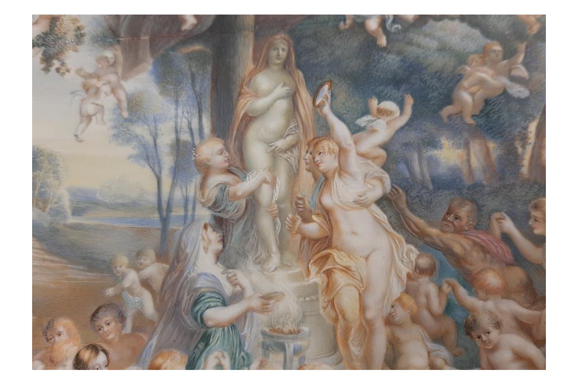 La fête de Vénus d'après Rubens, miniature de Germain, 1805