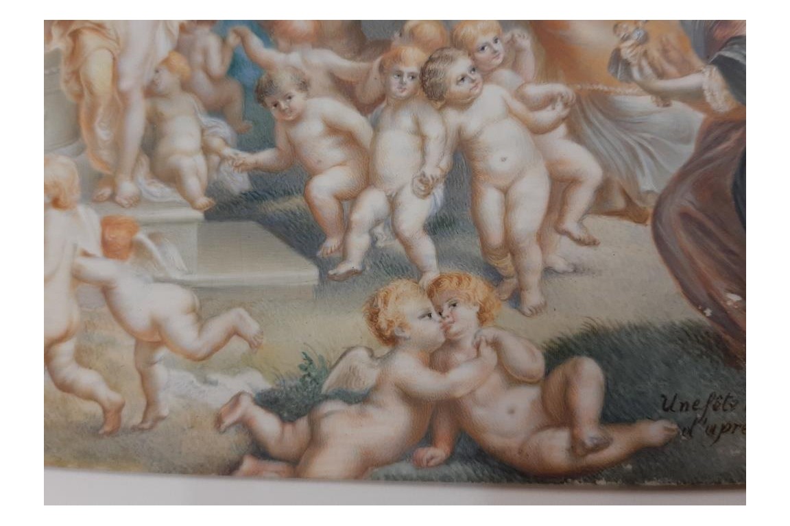 La fête de Vénus d'après Rubens, miniature de Germain, 1805