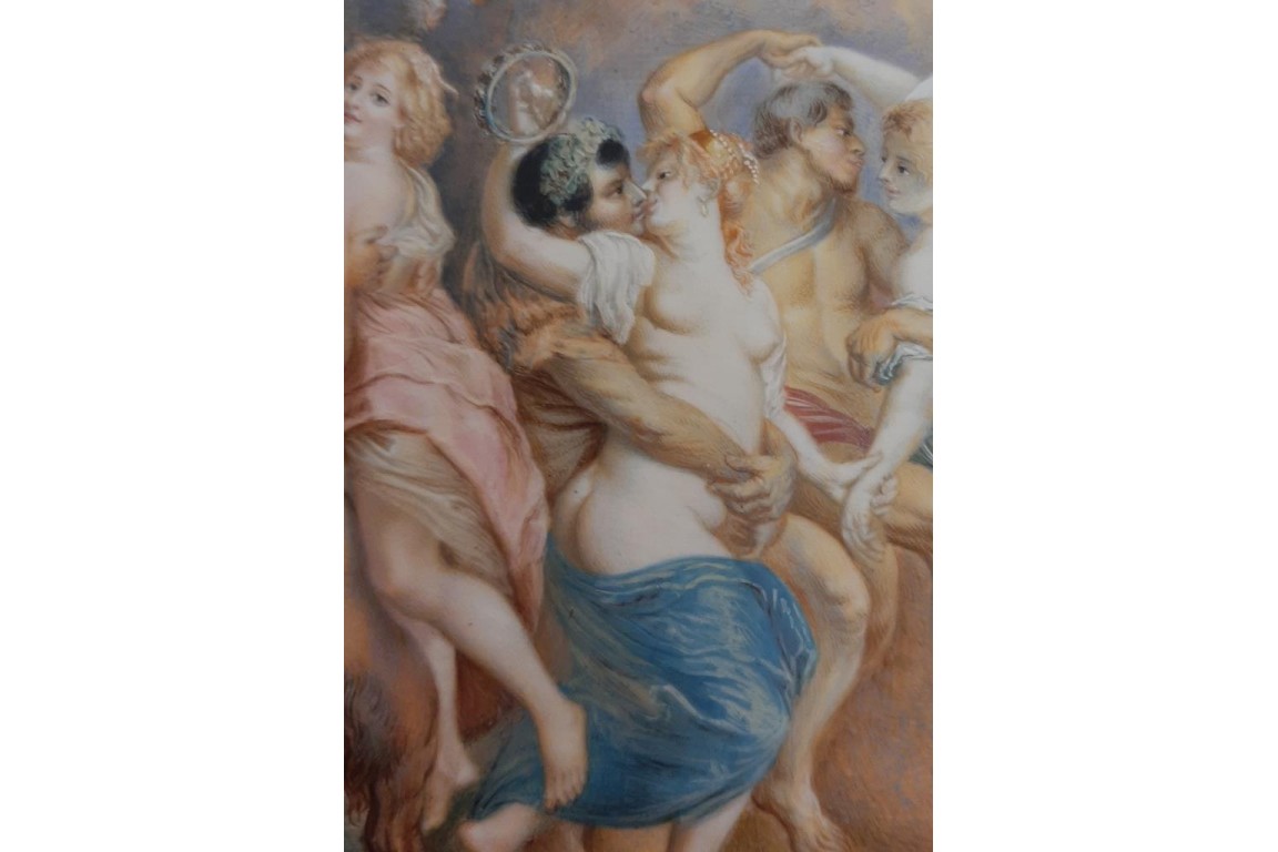 La fête de Vénus d'après Rubens, miniature de Germain, 1805