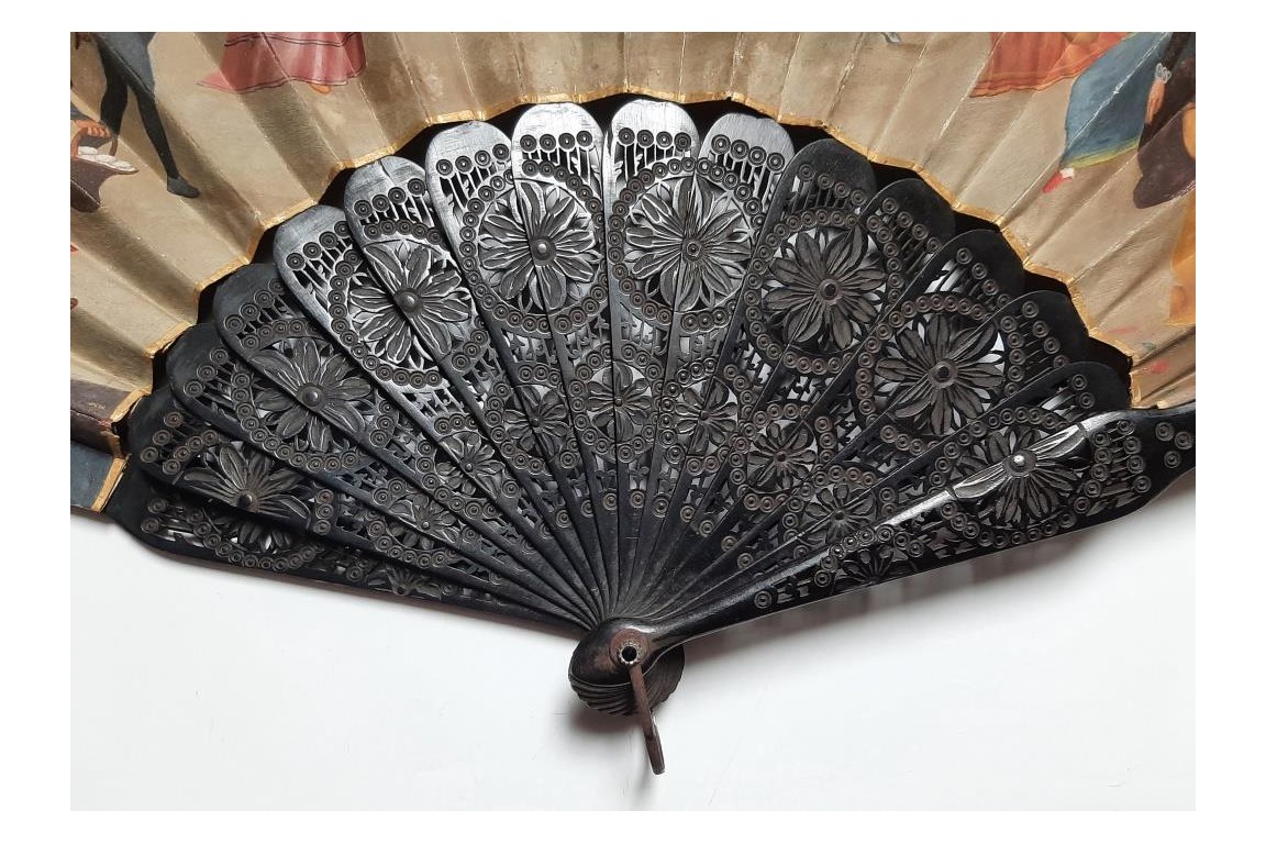 Venice Carnival, fan circa 1880