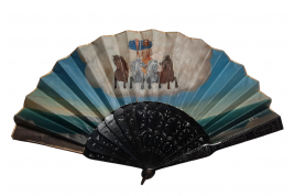 Venice Carnival, fan circa 1880