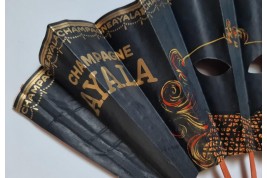 Ayala, mask fan for champagne, circa 1925-30