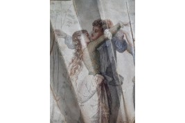 La joyeuse farandole, éventail dans le style d'Alexandre vers 1860-80