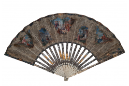 Gallant entertainment,  fan circa 1770
