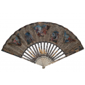 Small gallant entertainments,  fan circa 1760-70