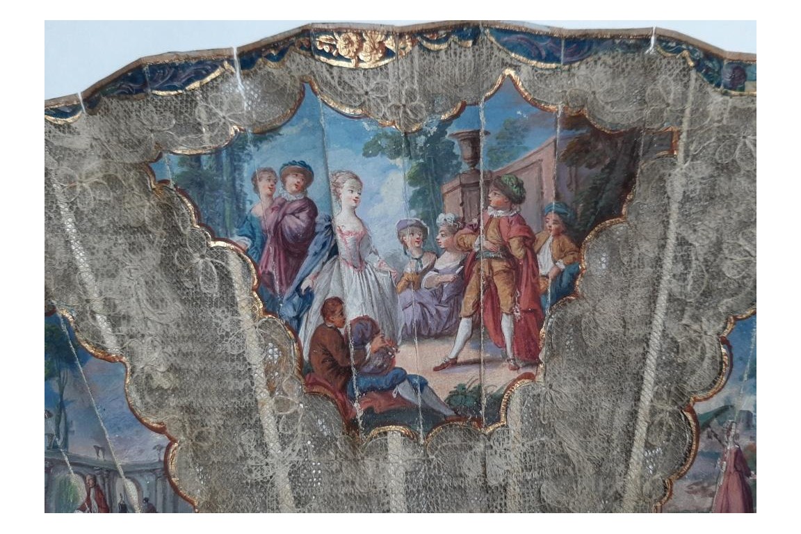 Gallant entertainment,  fan circa 1770