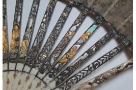 Gallant entertainment,  fan circa 1770