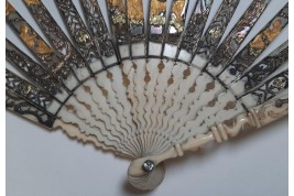 Gallant entertainment,  fan circa 1770