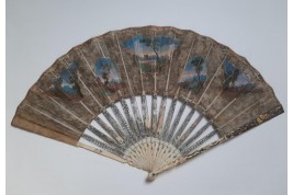 Gallant entertainment,  fan circa 1770