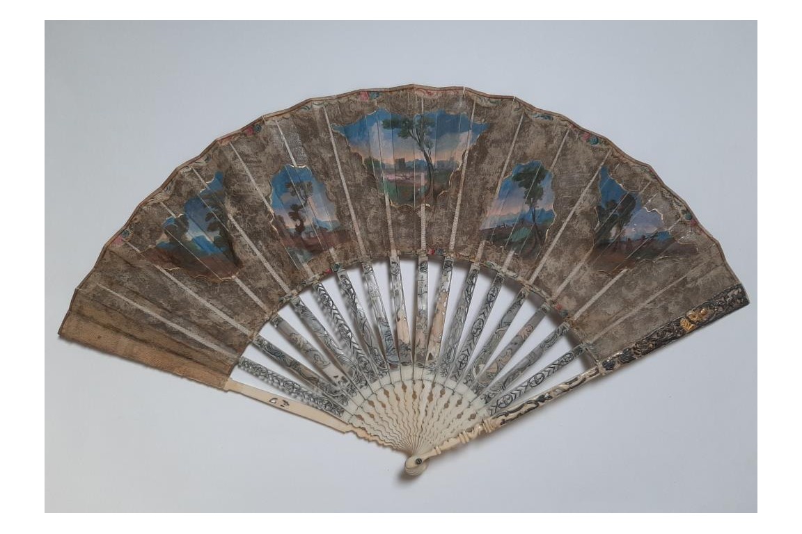 Gallant entertainment,  fan circa 1770