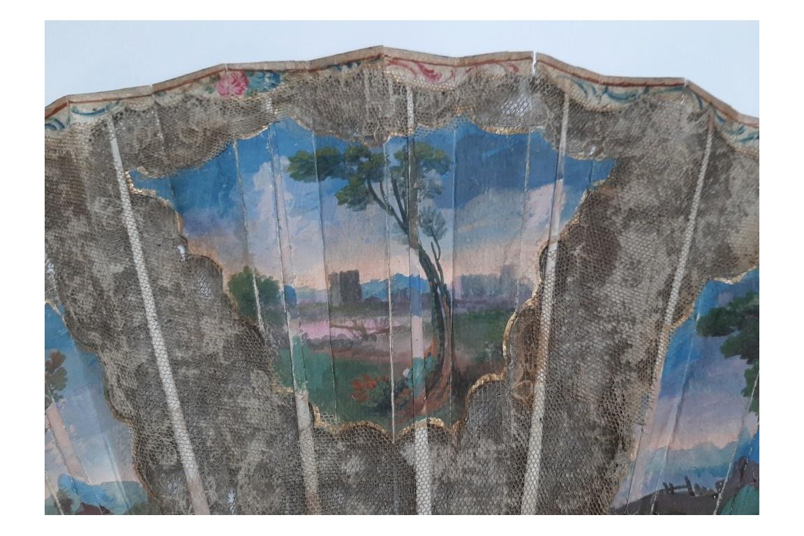 Gallant entertainment,  fan circa 1770
