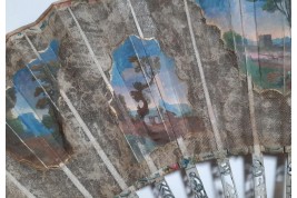Gallant entertainment,  fan circa 1770