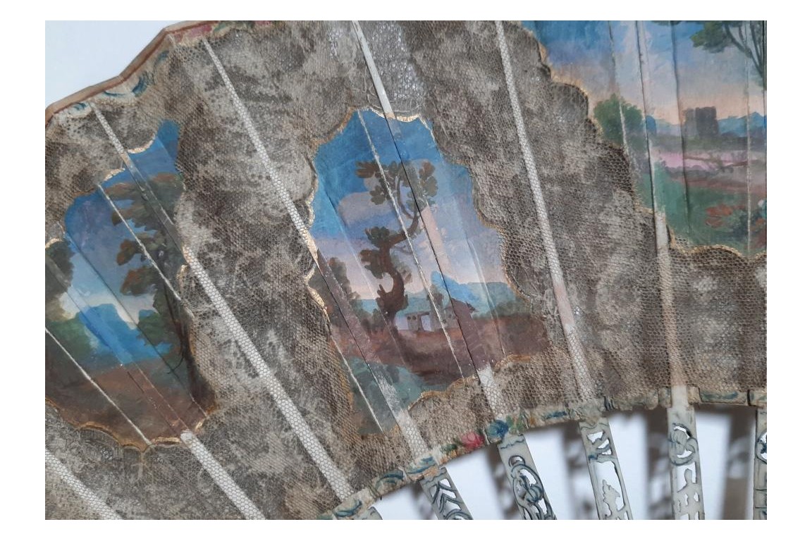 Gallant entertainment,  fan circa 1770
