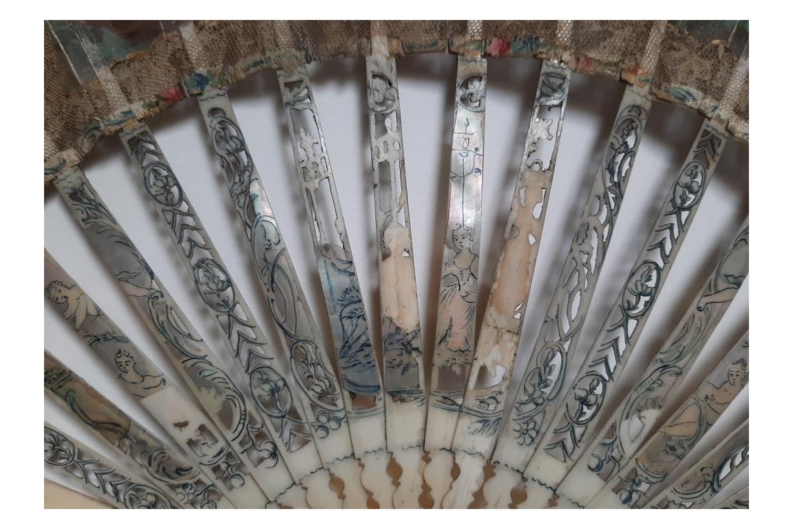 Gallant entertainment,  fan circa 1770