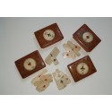 Boites à jetons pour jeu de quadrille, milieu XVIIIème siècle