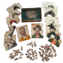 Human mosaic game, circa 1830