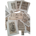Playing cards, by Henry-René d'Allemagne. Tracing papers, circa 1905