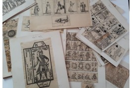 Playing cards, by Henry-René d'Allemagne. Tracing papers, circa 1905