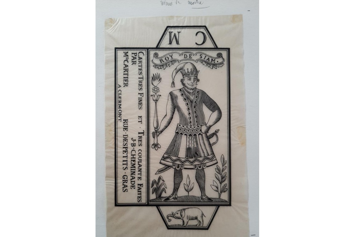 Playing cards, by Henry-René d'Allemagne. Tracing papers, circa 1905