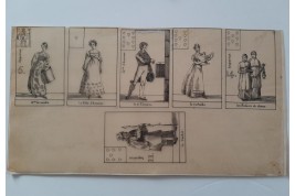 Les cartes à jouer, par Henry-René d'Allemagne. Calques, vers 1905