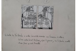 Playing cards, by Henry-René d'Allemagne. Tracing papers, circa 1905